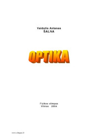 Vaidutis Antanas Šalna — Optika