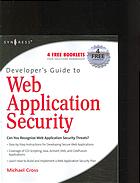 Michael Cross — Developer's guide to web application security