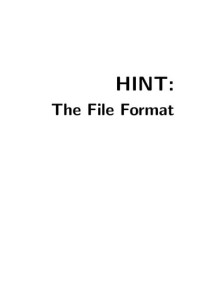 Martin Ruckert — HINT: The File Format (Reflowable Output for TeX)