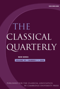 The Classical Association — The Classical Quarterly, Vol. 59, N° 1, 2009 59 1