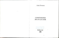 Luis Ferrero Acosta — Confesiones de un lector