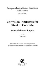 B. Elsener — B0773 Corrosion inhibitors for steel in concrete (EFC 35) (matsci)