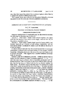 Alexander J. W. — Remarks on a Point Set Constructed by Antoine