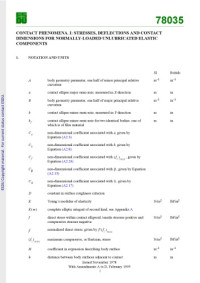 Engineering Sciences Data Unit — Contact phenomena. I: stresses, deflections and contact dimensions for normally-loaded unlubricated elastic components