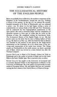 Bede; Roger Collins; Judith McClure — The Ecclesiastical History of the English People/The Greater Chronicle/Letter to Egbert