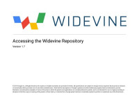 widevine.com — Widevine Accessing the Widevine Repository (Version 1.7)