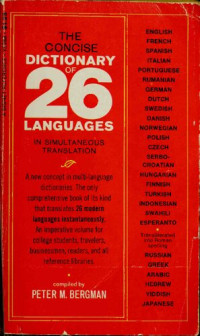Peter M. Bergman (editor) — The Concise Dictionary of 26 Languages in Simultaneous Translation