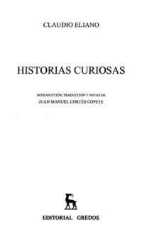 Eliano Claudio — Historias Curiosas