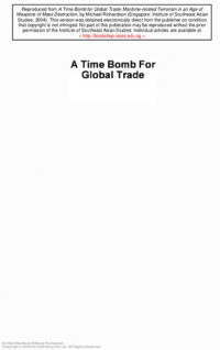 Michael Richardson — A time bomb for global trade : maritime-related terrorism in an age of weapons of mass destruction