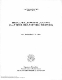 W.G. Hoddinott and F.M. Kofod — The Ngankikurungkurr Language - (daly river area, northern territory)