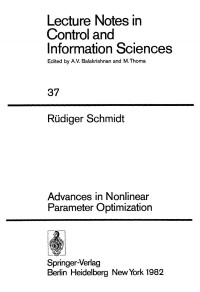 Dr. Rüdiger Schmidt (eds.) — Advances in Nonlinear Parameter Optimization