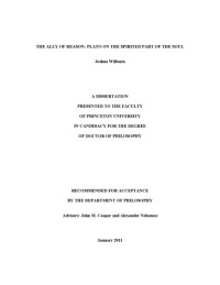 Joshua Wilburn — The ally of reason: Plato on the spirited part of the soul