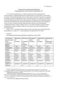 С. Л. Николаев — Этимология и сравнительная фонетика имен варяжских послов в Повести временных лет.