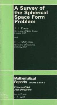 J. F. Davis — A survey of the spherical space form problem