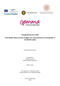 Silva de Assis, C — Transgendering the media: Trans Media Watch and the struggle over representations of transgender in the British media