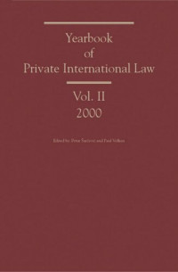 Petar Sarcevic; Paul Volken — Yearbook of Private International Law: Volume II 2000