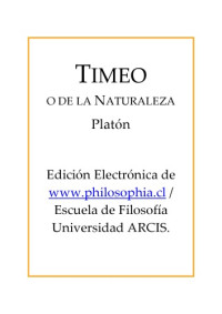 Plato — Timeo
