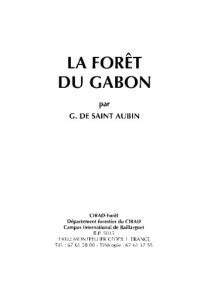 G. De Saint-Aubin — La forêt du Gabon