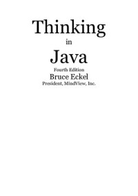 Bruce Eckel — Thinking in Java