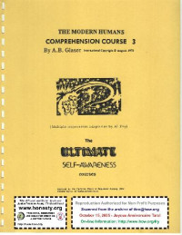 Alfred B. Glaser — The Modern Humans Comprehension Courses