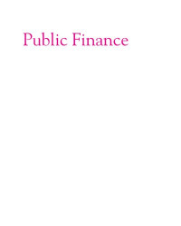 Laurence Seidman — Public Finance