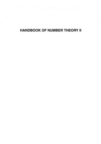 J. Sándor, B. Crstici (auth.) — Handbook of Number Theory II