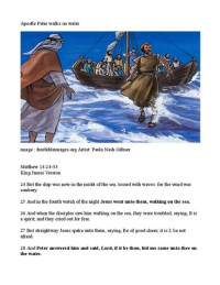 Biblical Stories — Apostle Peter walks on water
