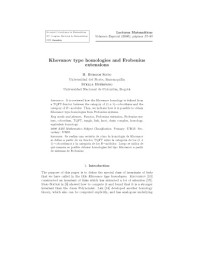 H. Burgos Soto, Stella Huérfano — Khovanov type homologies and Frobenius extensions
