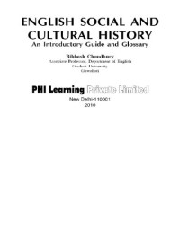 Bibhash Choudhury — English Social and Cultural History: An Introductory Guide and Glossary