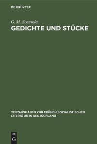 G. M. Scaevola — Gedichte und Stücke