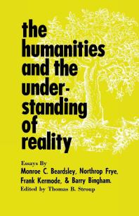 Thomas B. Stroup — The Humanities and the Understanding of Reality