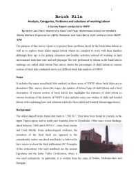 Khalil,Nasim Jan — Brick Kiln Analysis, Categories, Problems and solutions of working labour  A Survey Report conducted in NWFP