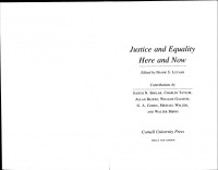 Frank S. Lucash (editor) — Justice and Equality Here and Now