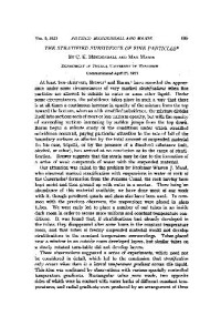 Mendenhall C.E., Mason M. — The Stratified Subsidence of Fine Particles