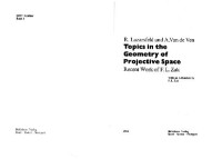 Lazarsfeld, R. Van de Ven,  — Topics in the geometry of projective space. Recent work of F.L. Zak. With an addendum by Zak