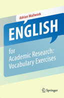 Adrian Wallwork — English for Academic Research: Vocabulary Exercises