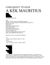 Farkasházy Tivadar — A Kék Mauritius