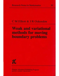 C. Elliott, et al., — Weak and Variational Meths for Free, Moving Boundary Probs