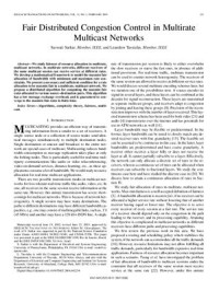 Sarkar S., Tassiulas L. — Fair Distributed Congestion Control in Multirate Multicast Networks