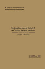 A. Vorreiter (auth.) — Die internationale Luftschiffahrt-Ausstellung in Frankfurt a. M.