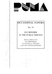 OECD — Pay Reform in the Public Service : Initial Impact on Pay Dispersion in Australia, Sweden and the United Kingdom No. 10