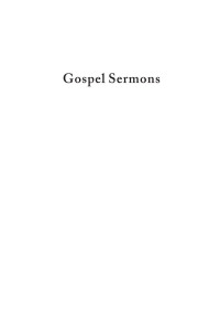 Johann Christoph Blumhardt; Christian T. Collins Winn; Charles E. Moore — Gospel Sermons : On Faith, the Holy Spirit, and the Coming Kingdom