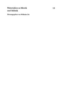 Wilhelm Ott — Metrische Analysen zu Vergil. Aeneis Buch VIII