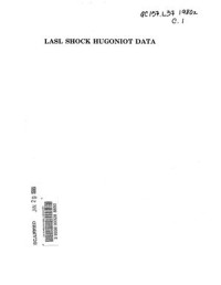 Narsh S.P. (Ed.) — LASL Shock Hugoniot Data