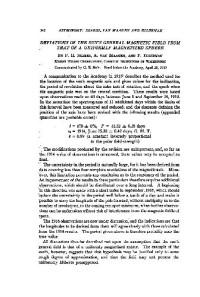 Seares F. H. — Deviations of the Suns General Magnetic Field from That of a Uniformly Magnetized Sphere(en)(5s)