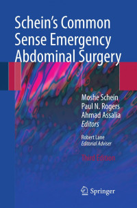 Moshe Schein, Paul N. Rogers, Ahmad Assalia (auth.), Moshe Schein, Paul Rogers, Ahmad Assalia (eds.) — Schein's Common Sense Emergency Abdominal Surgery: An Unconventional Book for Trainees and Thinking Surgeons