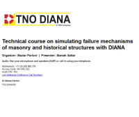 Siamak Sattar — [Slides] Technical Course on Simulating Failure Mechanisms of Masonry and Historical Structures with DIANA