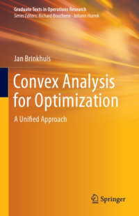 Brinkhuis J — Convex analysis for optimization
