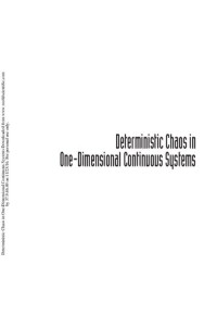 Jan Awrejcewicz, Vadim A Krysko, Irina V Papkova, Anton V Krysko — Deterministic Chaos in One-Dimensional Continuous Systems