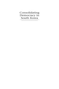 Larry Diamond (editor); Byung-Kook Kim (editor) — Consolidating Democracy in South Korea